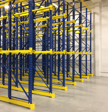 Ontario : Optimisation de l'espace avec un rayonnage drive-in Groupe ITC