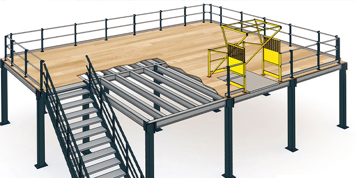 L'installation d'une mezzanine industrielle, ses conditions et ses contraintes
